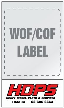 HDPS - WOF Overlay (Timaru)
