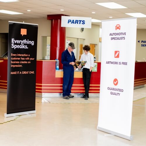Pull Up Banner Display