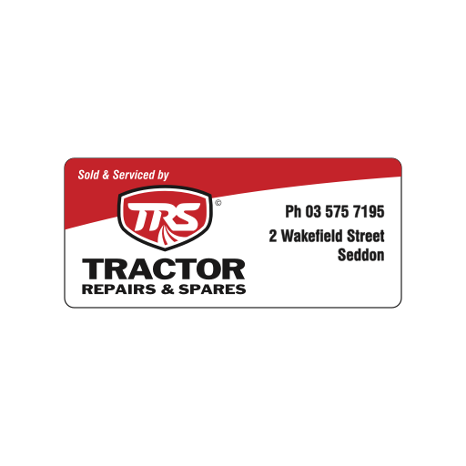TRS - Sold & Serviced Vinyl 90x40mm