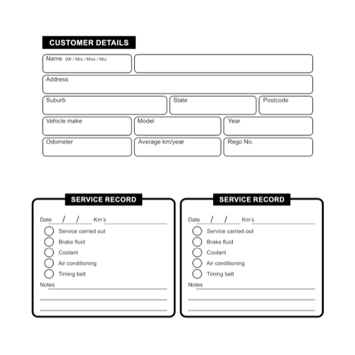 Service Log Books