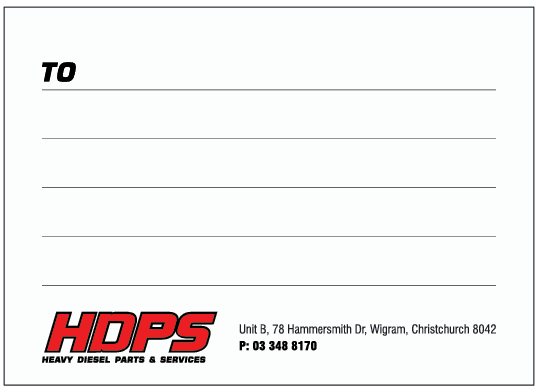 HDPS - Shipping Label 140x100mm