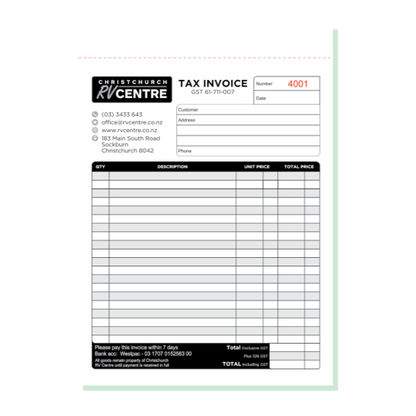 Invoice/Order Books